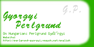 gyorgyi perlgrund business card